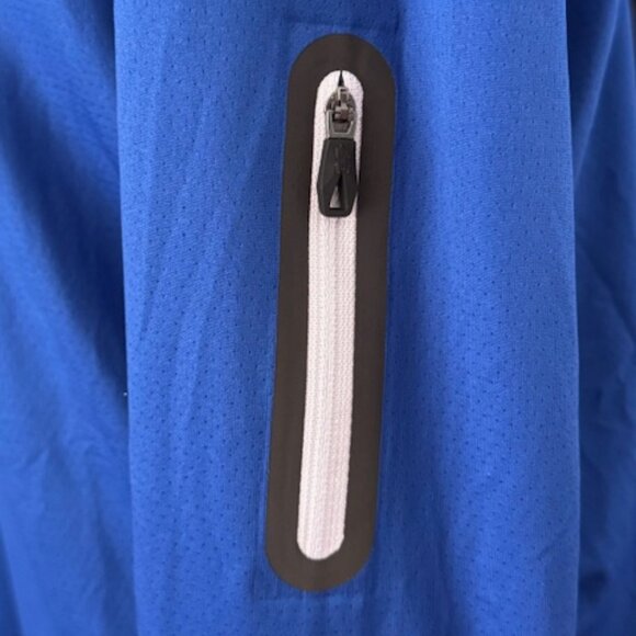 Spyder Shirt Men's Mock Neck Long Sleeve Active Pro Web Blue Stretch Large NWT - Picture 10 of 16